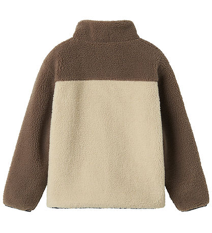 Name It Fleecejacke - Teddy - NkmMonico - Nebel