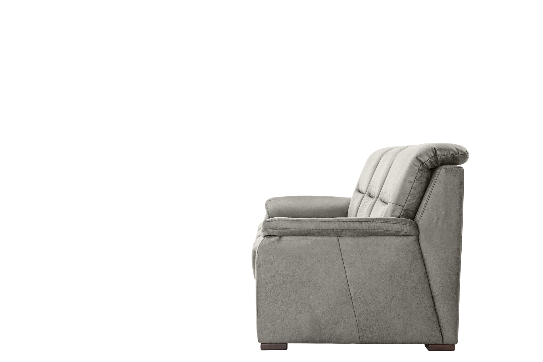 polsterpower 3-Sitzer-Sofa - Saddle alu - Basismodell