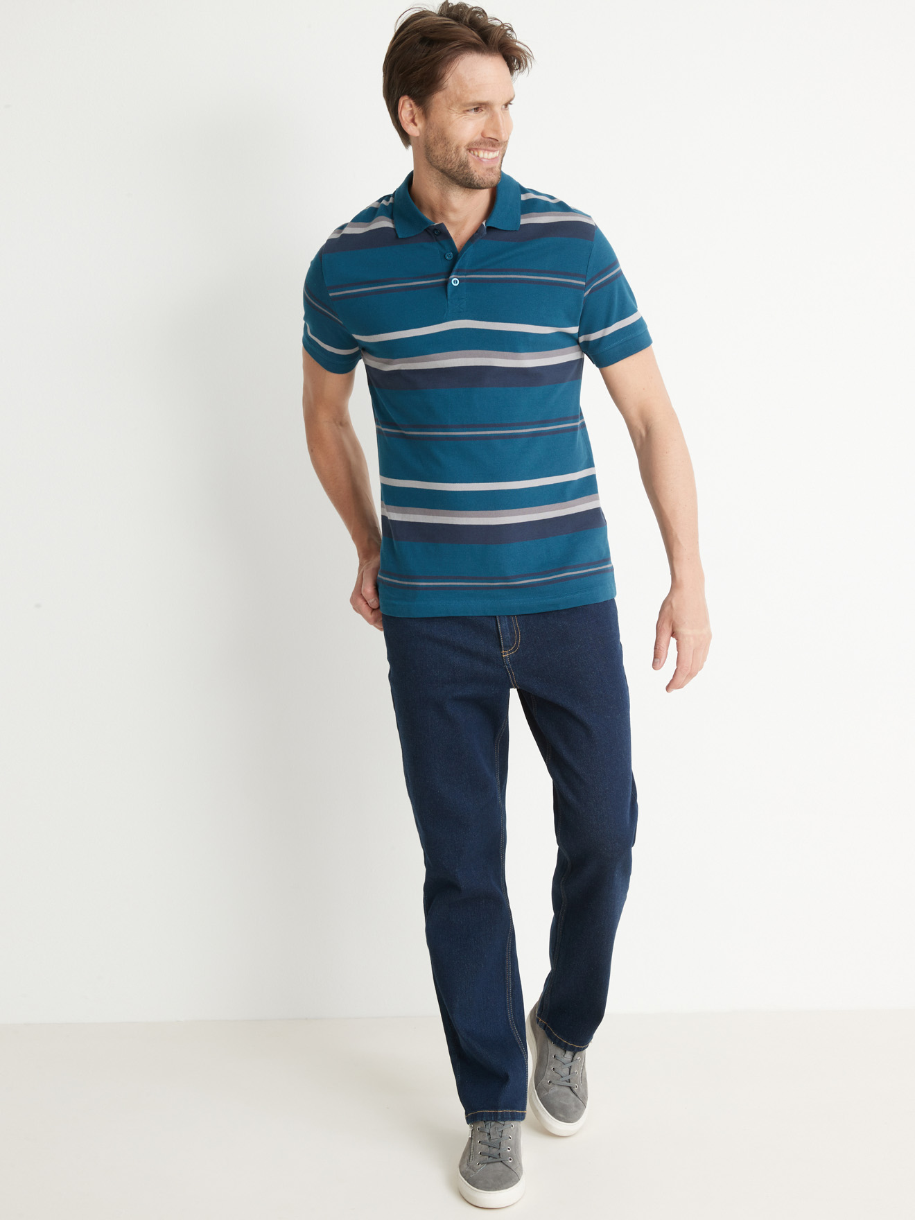Polo manches courtes maille piquée