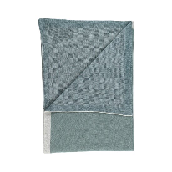 Tiga, Stegi & Ops Couverture tricot en jacquard BIO   Vert        100 x 140 cm   de               Noukies