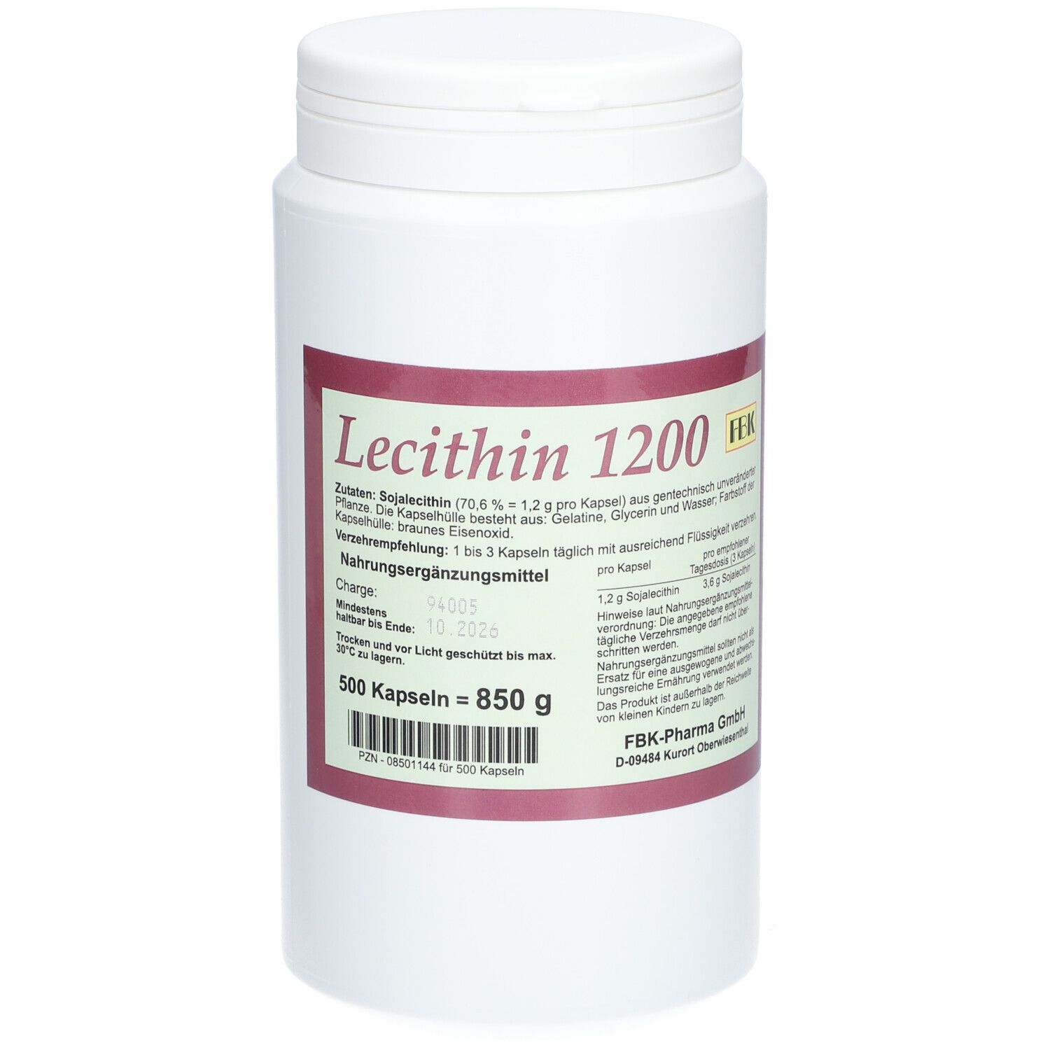 Lecithin 1200 Kapseln
