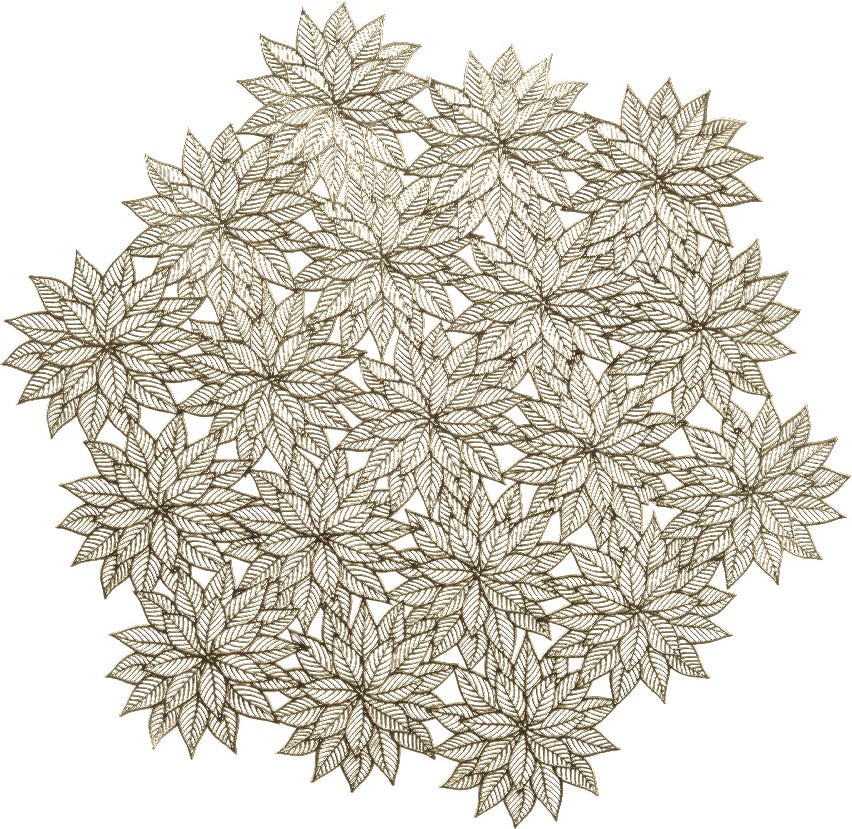 Decoris placemat goud D 38 cm