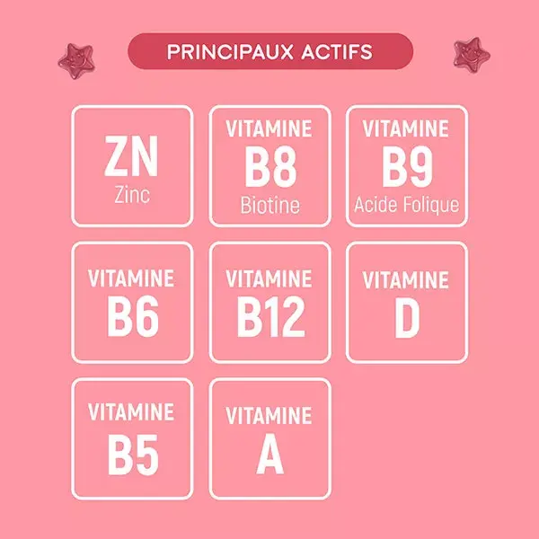 Lashilé Beauty Good Hair Vitamines Boost Cheveux Sublimes Sans Sucres 60 gummies