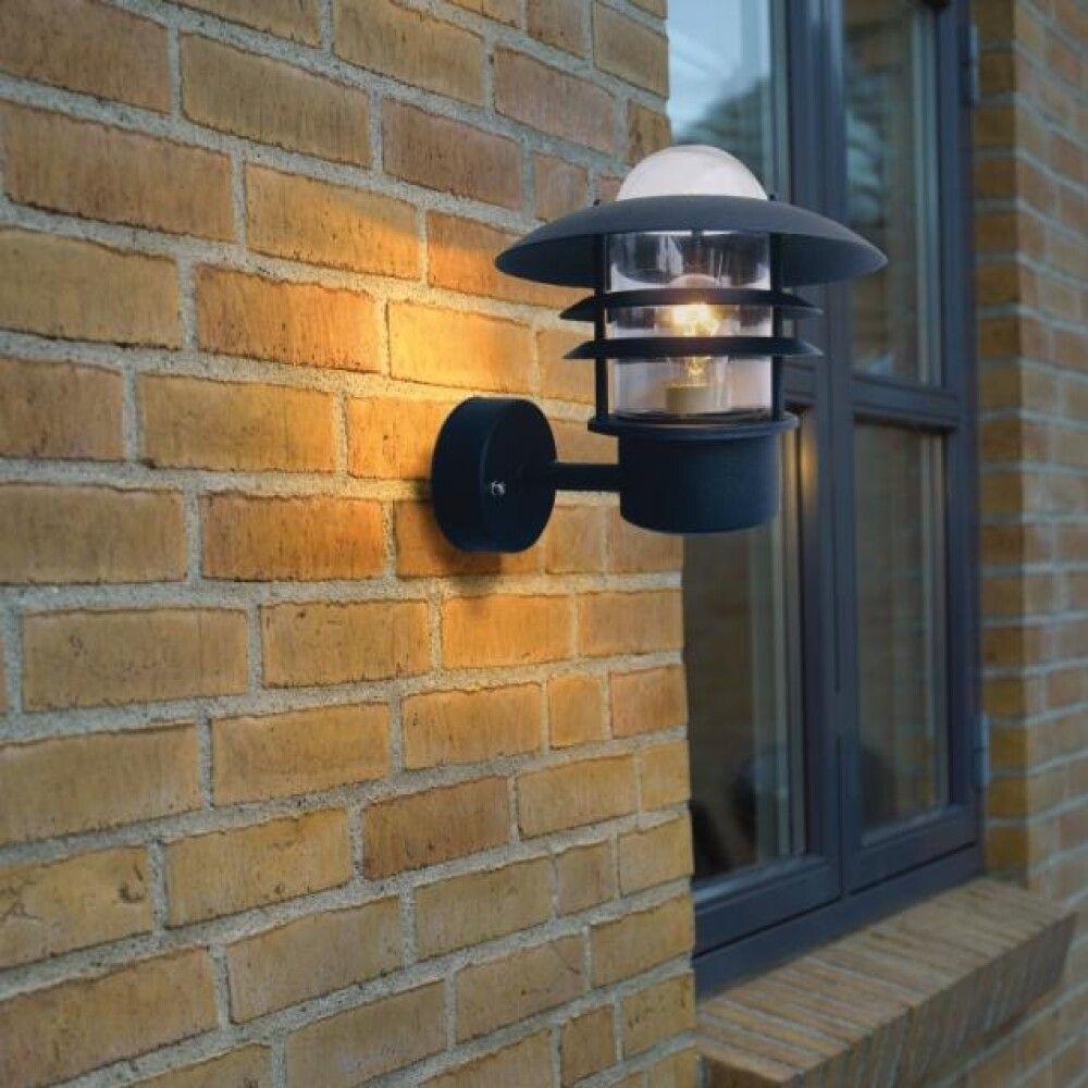 VEGGLAMPE NORDLUX COPENHAGEN SVART Ø25CM