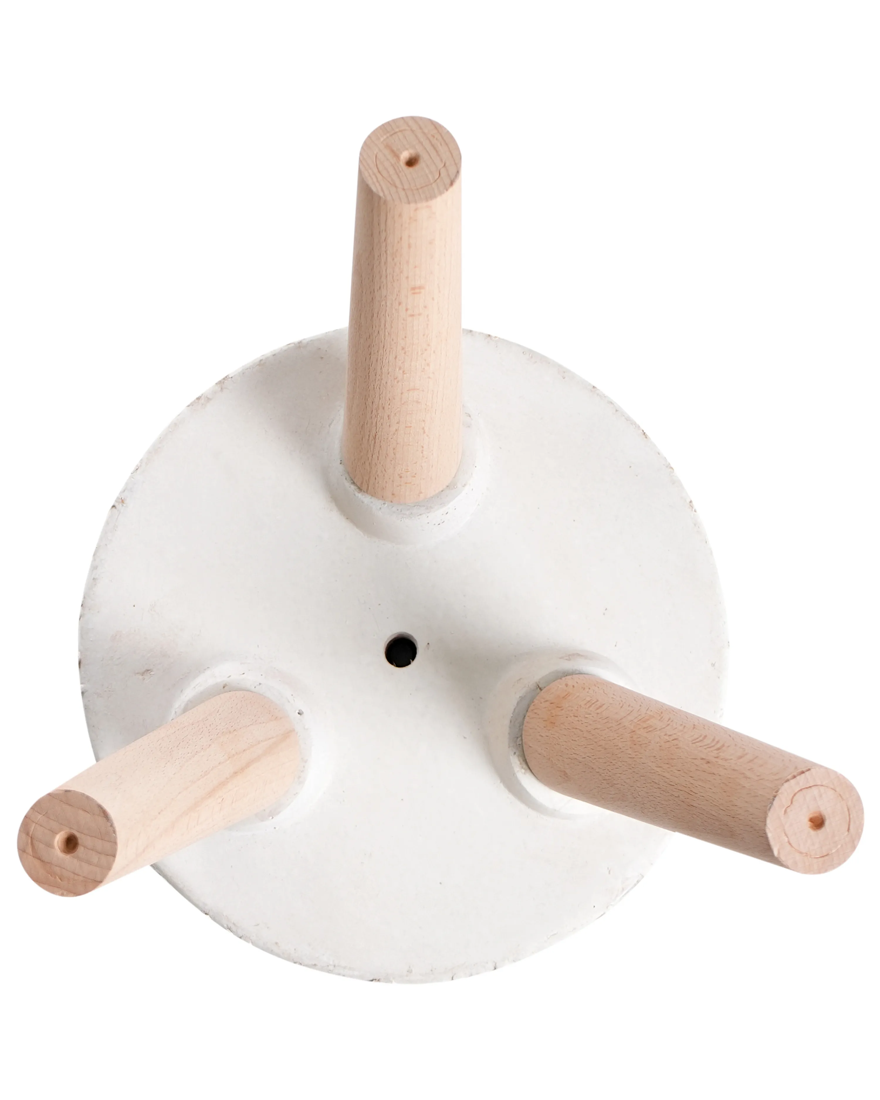 Verhoogde bloempot JANINA 24 cm Gebroken wit