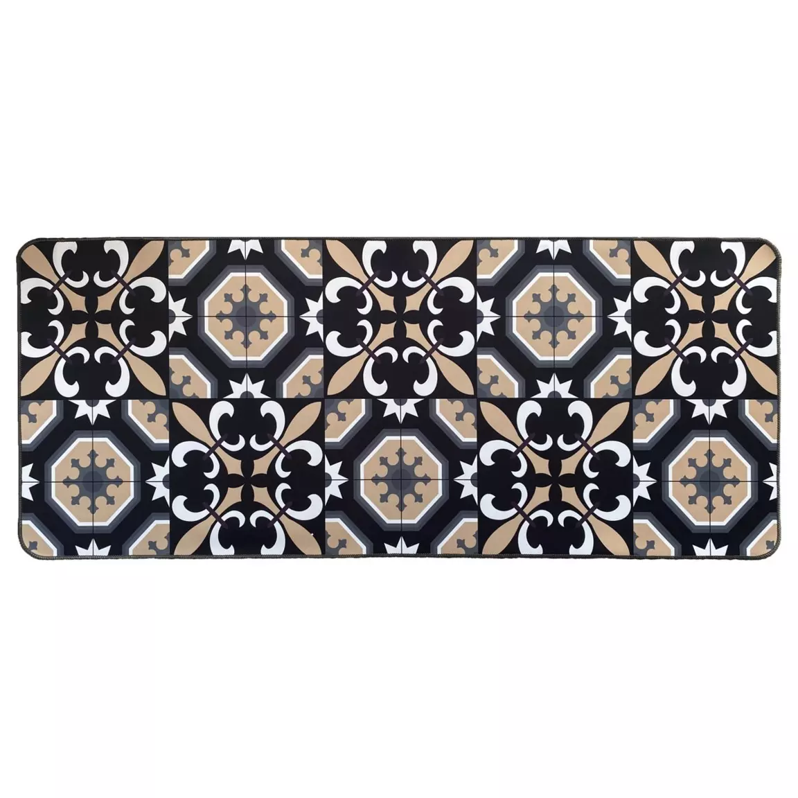 Tapis d'entrée antidérapant (50 x 120 cm) Carmen Noir