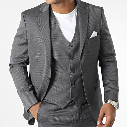 Costume 3 Pièces Gris Anthracite