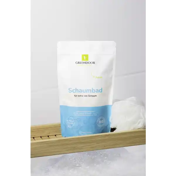 Schaumbad mit Bio Jojobaöl und Atlantik Meersalz