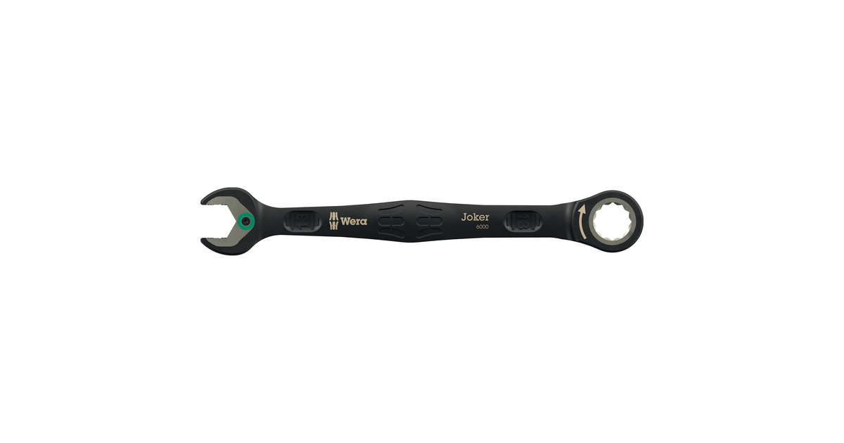 Wera6000 Joker Black Edition 11 set 1 steek-ringratelsleutelset, 11‑delig moersleutel  (Zwart)