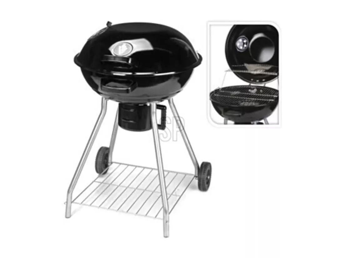 Barbecue sur roues noir