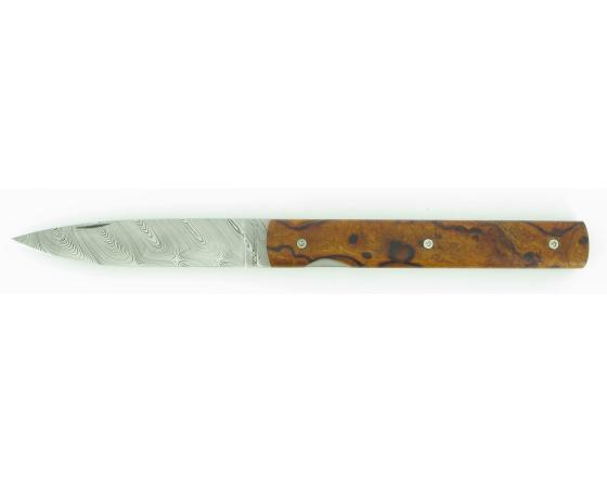 Le Français - Damas - Loupe de Bois de Fer d'Arizona Couteau de Poche par Perceval