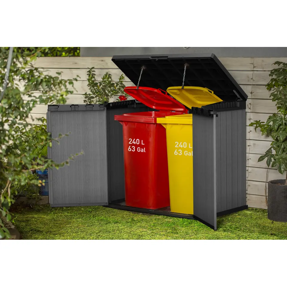 Keter Store It Out Darwin Opbergbox - 1100L - 135x81x118 cm - Grijs