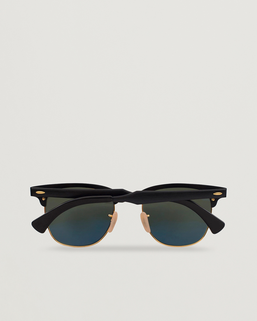 Ray-Ban 0RB3507 Clubmaster Sunglasses Black Arista/Polar Green