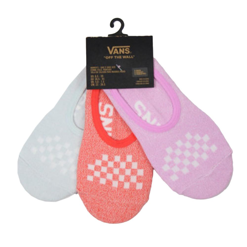 Vans X3 Paires de Chaussettes Rose/Rouge/Bleu Fille Vans 721637