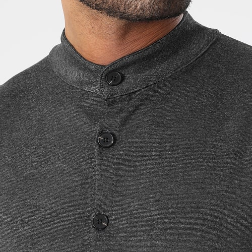 Chemise Manches Longues 0022 Gris Anthracite Chiné