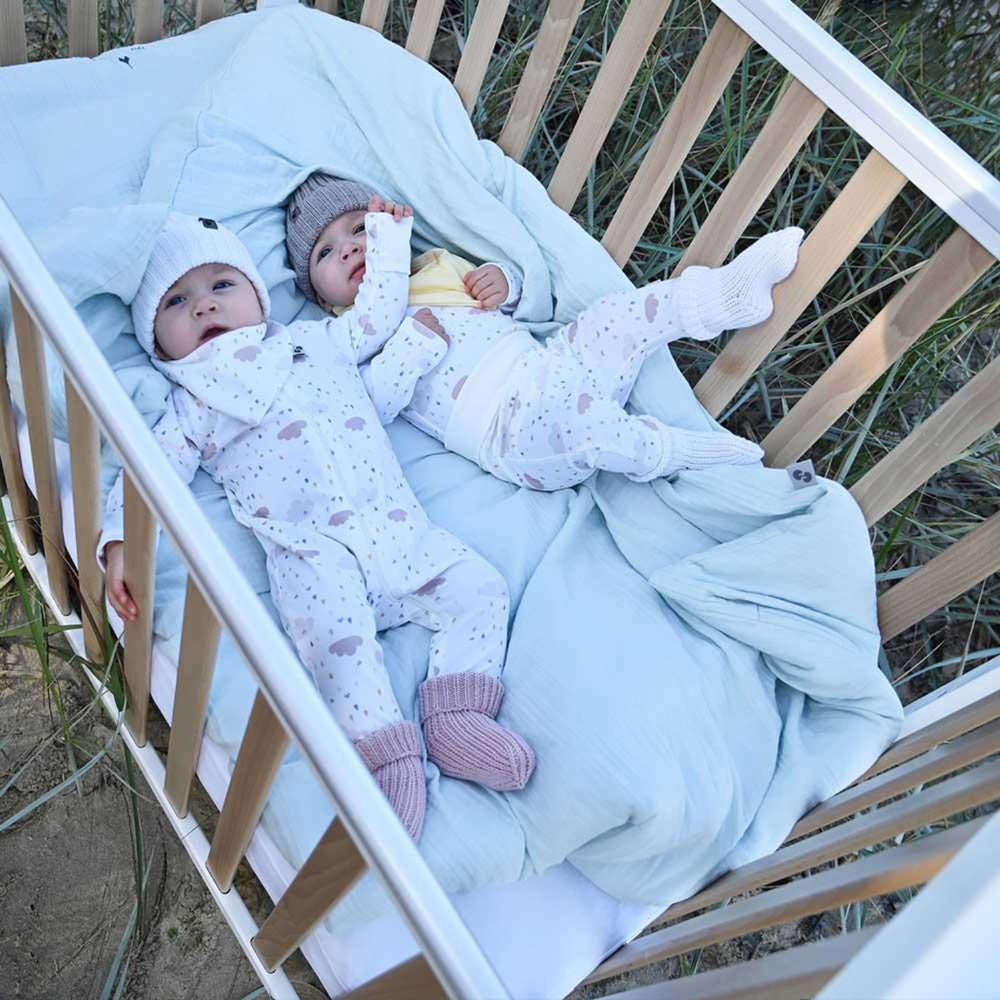 Køb Nordbaby Natural/White Dropside Tremmeseng Leolia