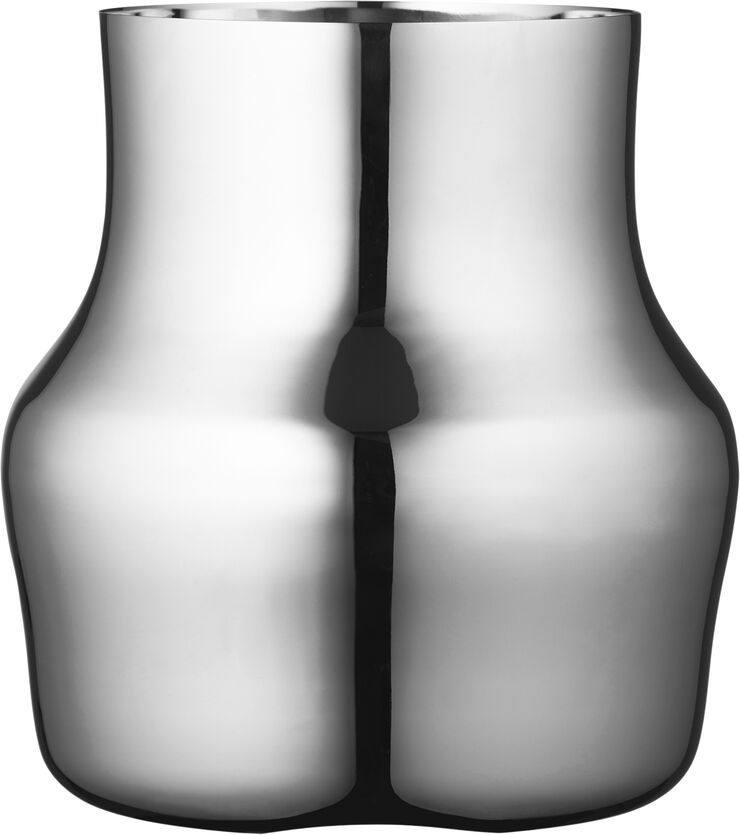 Gense Vase Dorotea 18 x 19,5 cm Blankt stål Blank stål