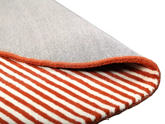Tapis ovale en laine, tufté main KABAR - 150 x 230 cm - Rose
