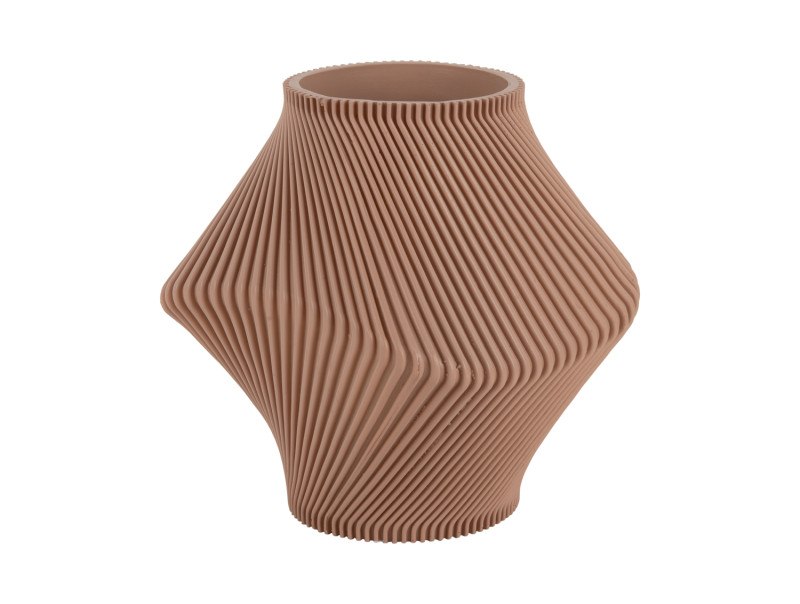 Vase Twisted Rib PT4292BK Black