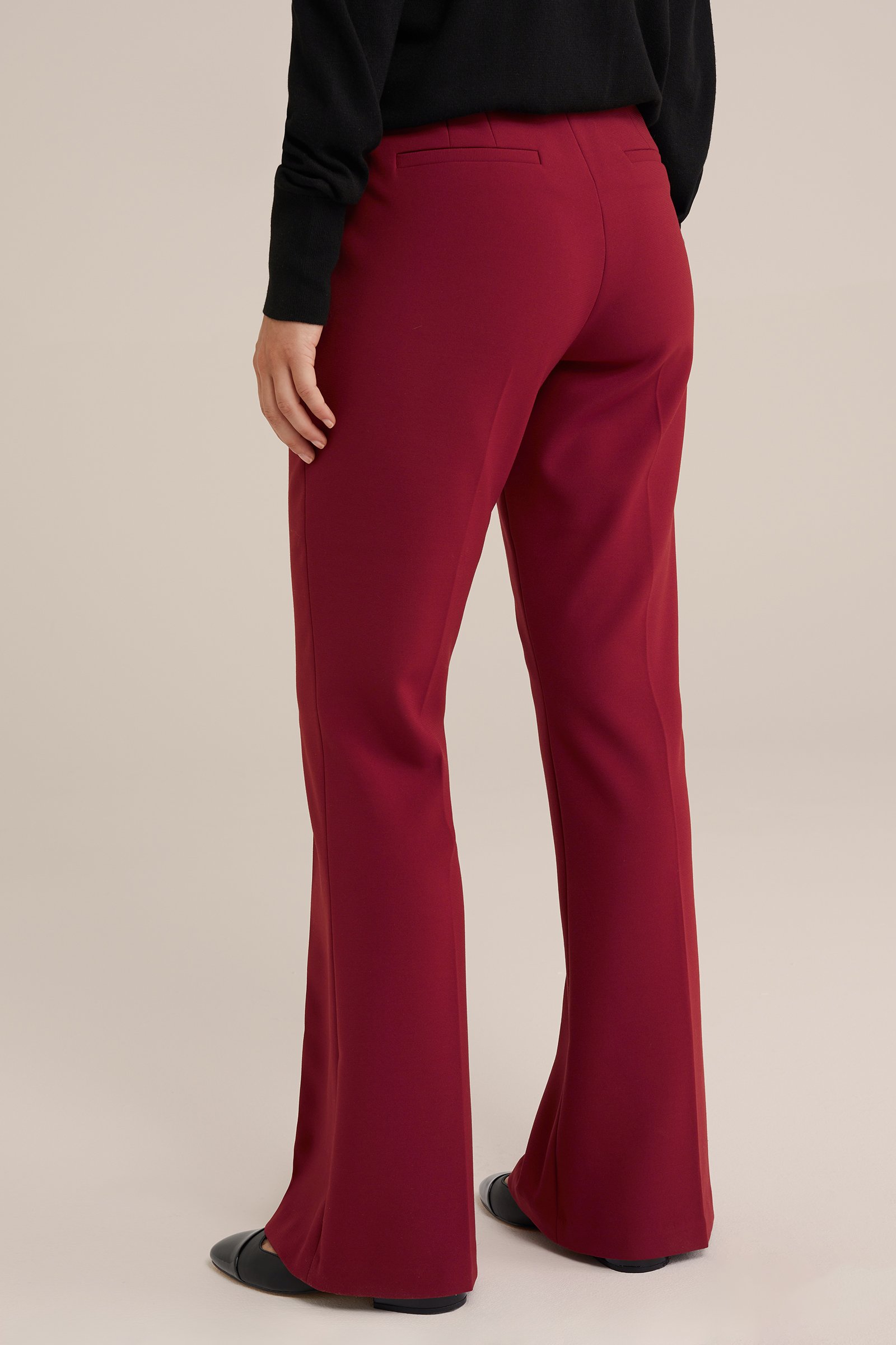 super flared pantalon WE Fashion Vuurrood