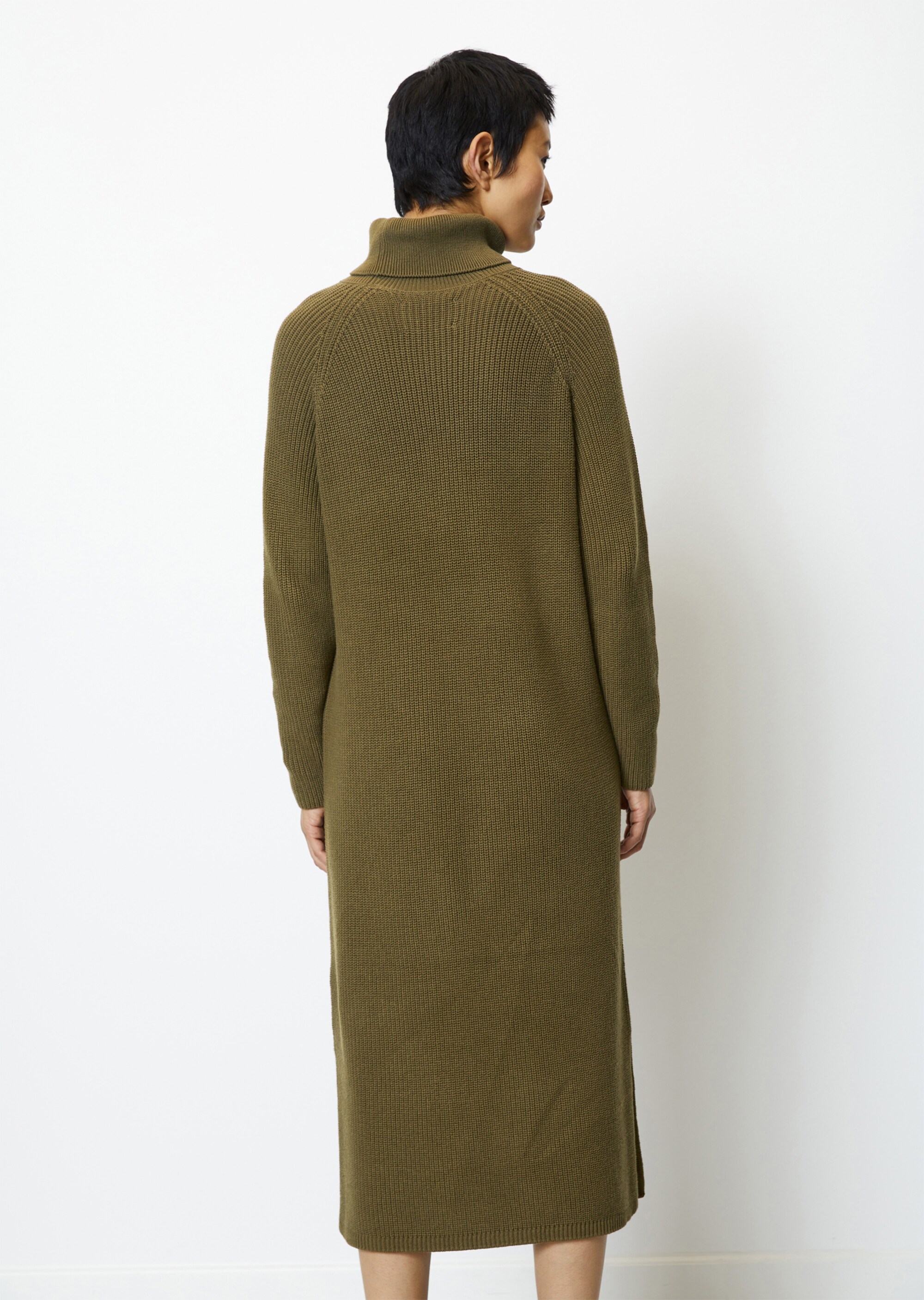 DfC Rollkragen-Strickkleid looseaus Organic Cotton-Garn