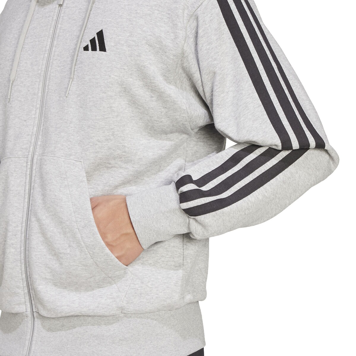 ADIDAS ROUPAS ESPORTIVAS<br>Moletom com zíper Essencial