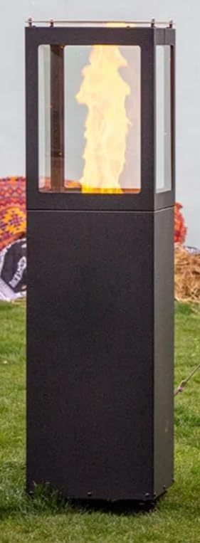 Outdoor Pellet Terrassenheizung - Pellet Heater - Patioheizung - Gasfrei - Terrassenheizung - 35x35x139 cm
