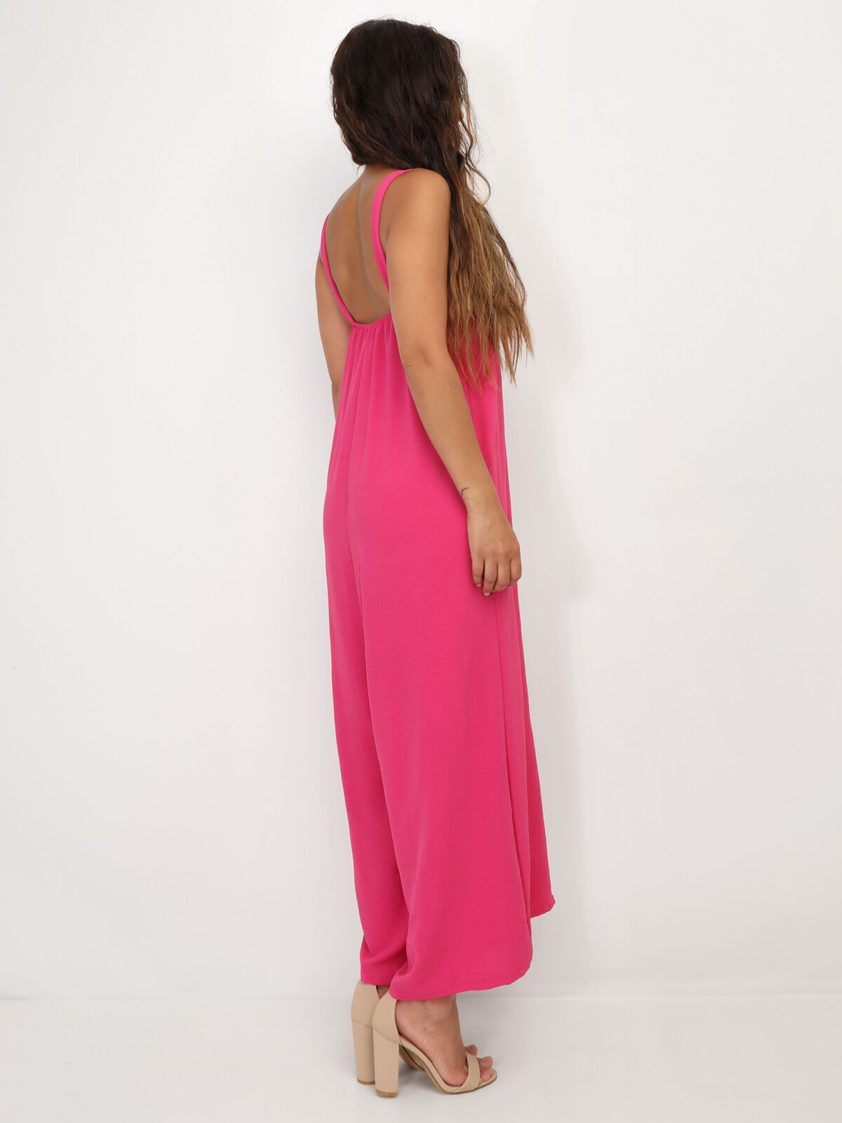Combinaison fluide oversize- Fuchsia