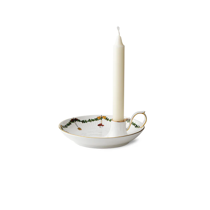 Royal Copenhagen  Stjerne Riflet lysestage - D17,5 cm