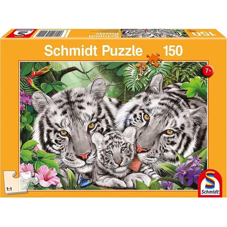 Schmidt Spiele KinderPuzzle - Tigerfamilie, 150 Teile