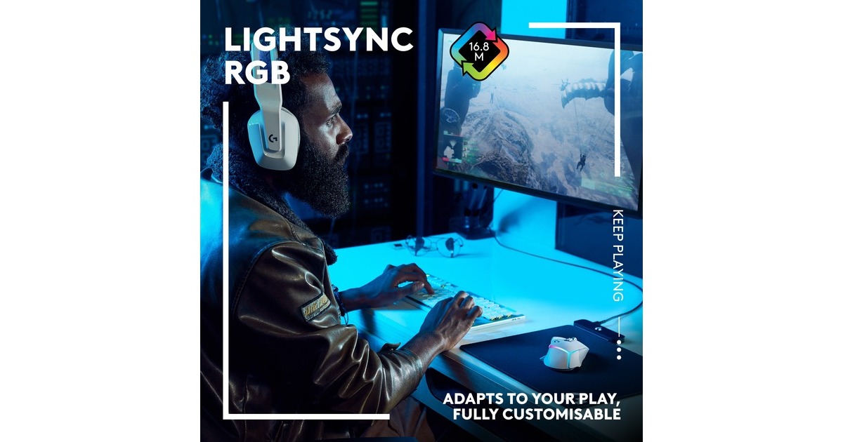 LogitechG502 X PLUS LIGHTSPEED gaming muis  (Zwart, 100 - 25.600 dpi, RGB leds)