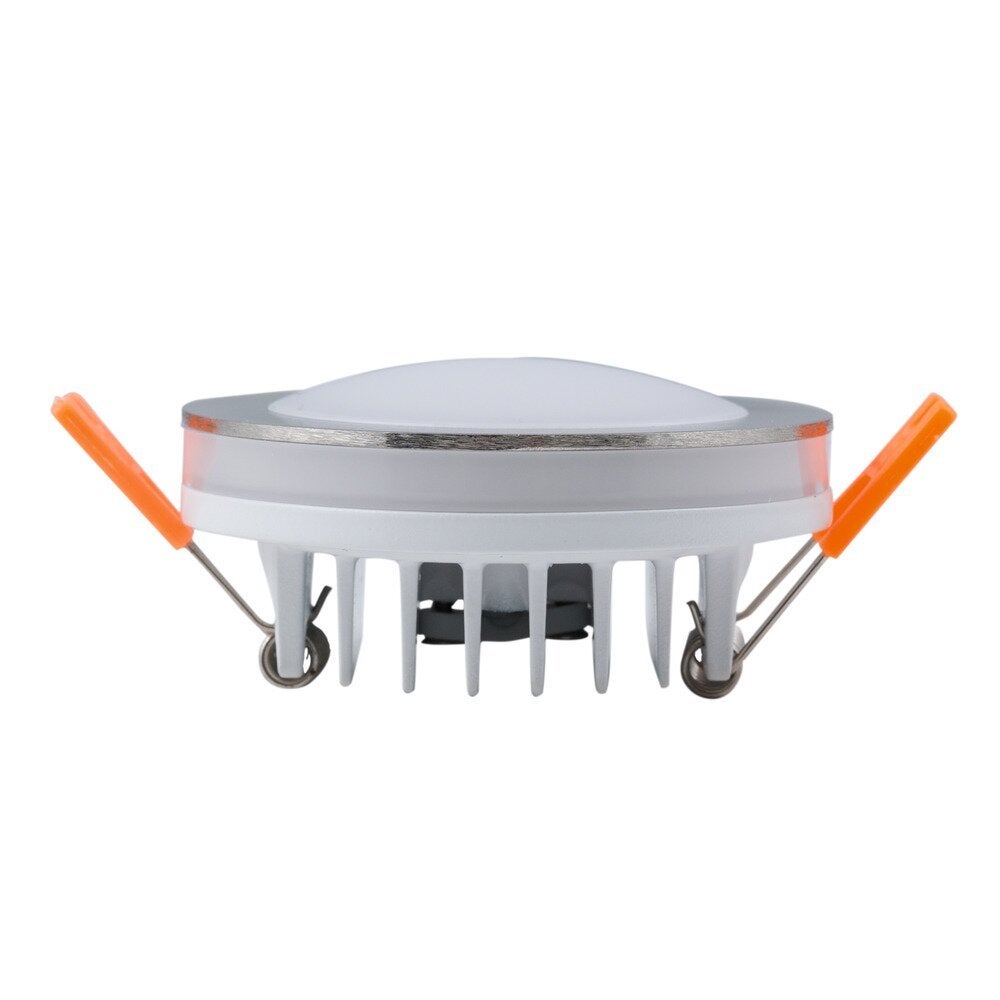 LED inbouwspot in matte nikkel afwerking, 6W, 3000K, 450lm