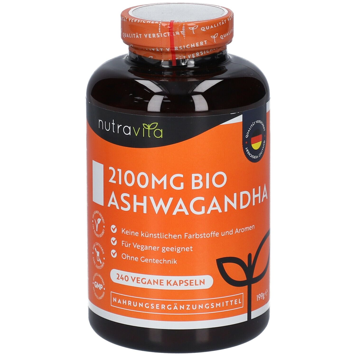 Nutravita 2100 mg Bio Ashwagandha hochdosiert