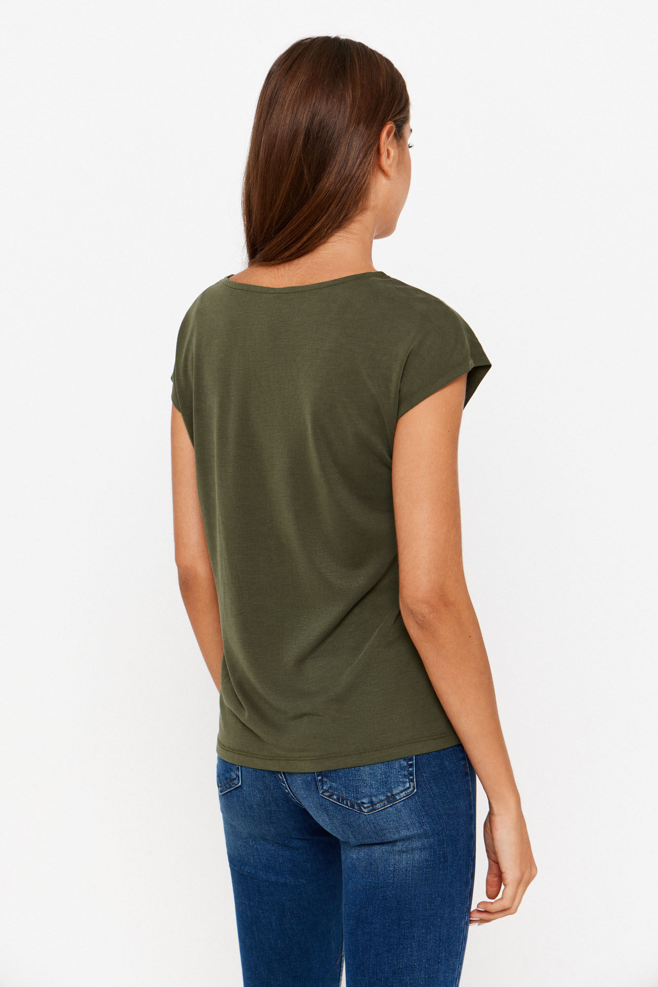 Camiseta de manga curta em modal