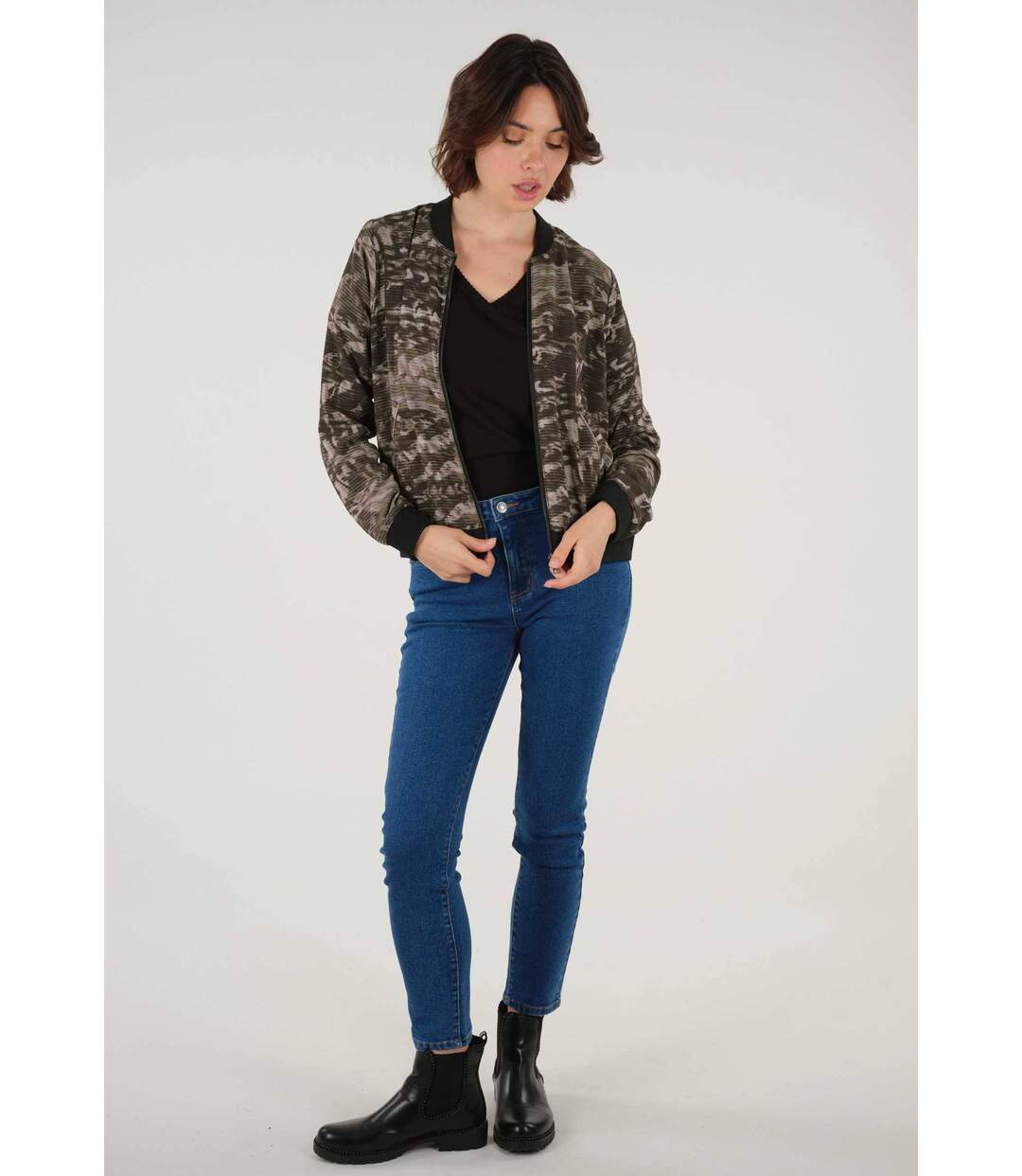 Blouson teddy motif jungle LYSAE