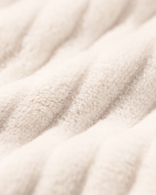 snuggle hoodie teddy crème