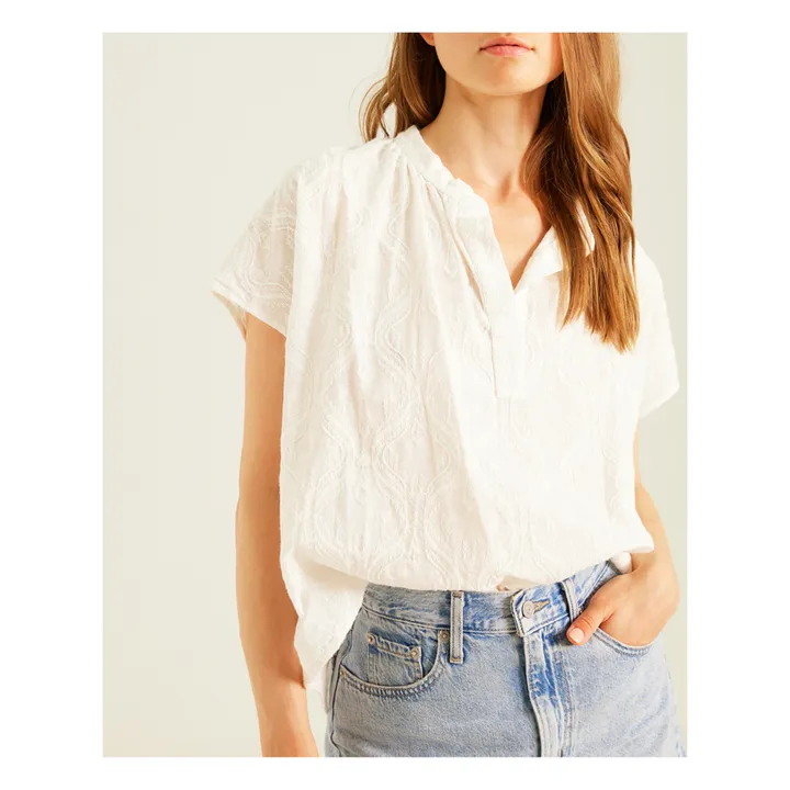 Sacrécoeur Blouse Yoko Broderies | Blanc