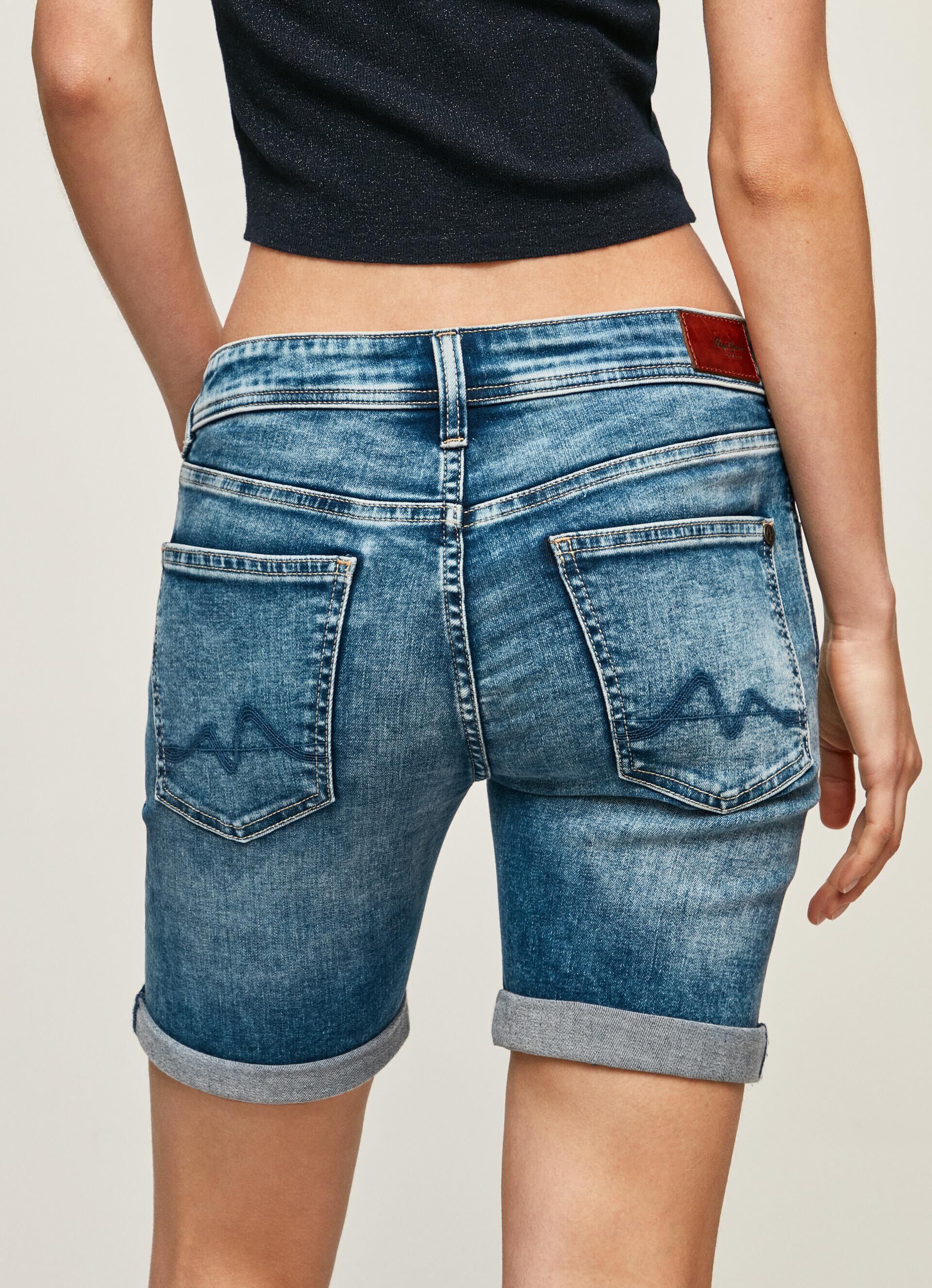 CALÇA JEANS CURTA CORTE REGULAR - jeans