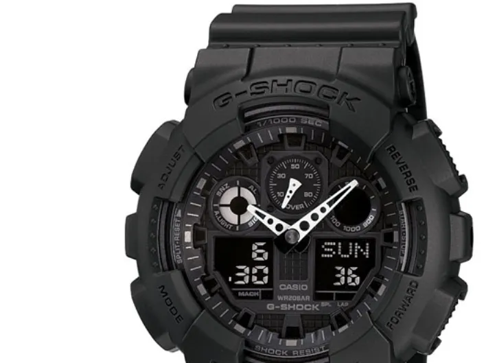 Casio GA-100-1A1ER, Vandfast, Kvarts