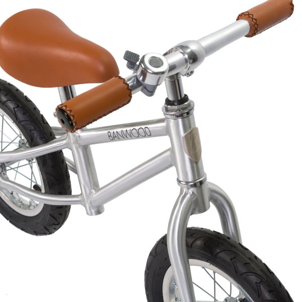 Banwood First Go Loopfiets Chrome