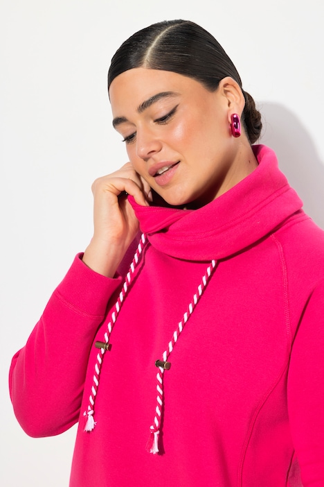 Sweatshirt, weiter Stehkragen, Taschen, Raglan-Langarm