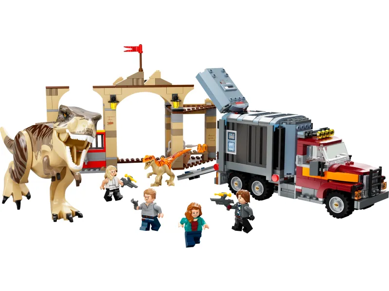 LEGO Jurassic World 76948 T. rex og atrociraptor på dinosaurflugt