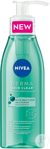 Nivea Derma Skin Clear Gel Nettoyant Flacon Pompe 150ml