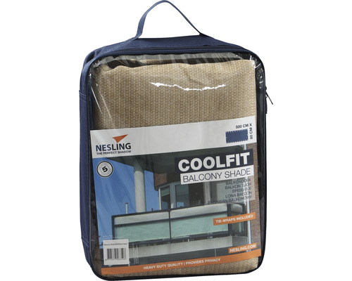 Coolfit balkonbekleding, zandkleurig, 80x500 cm