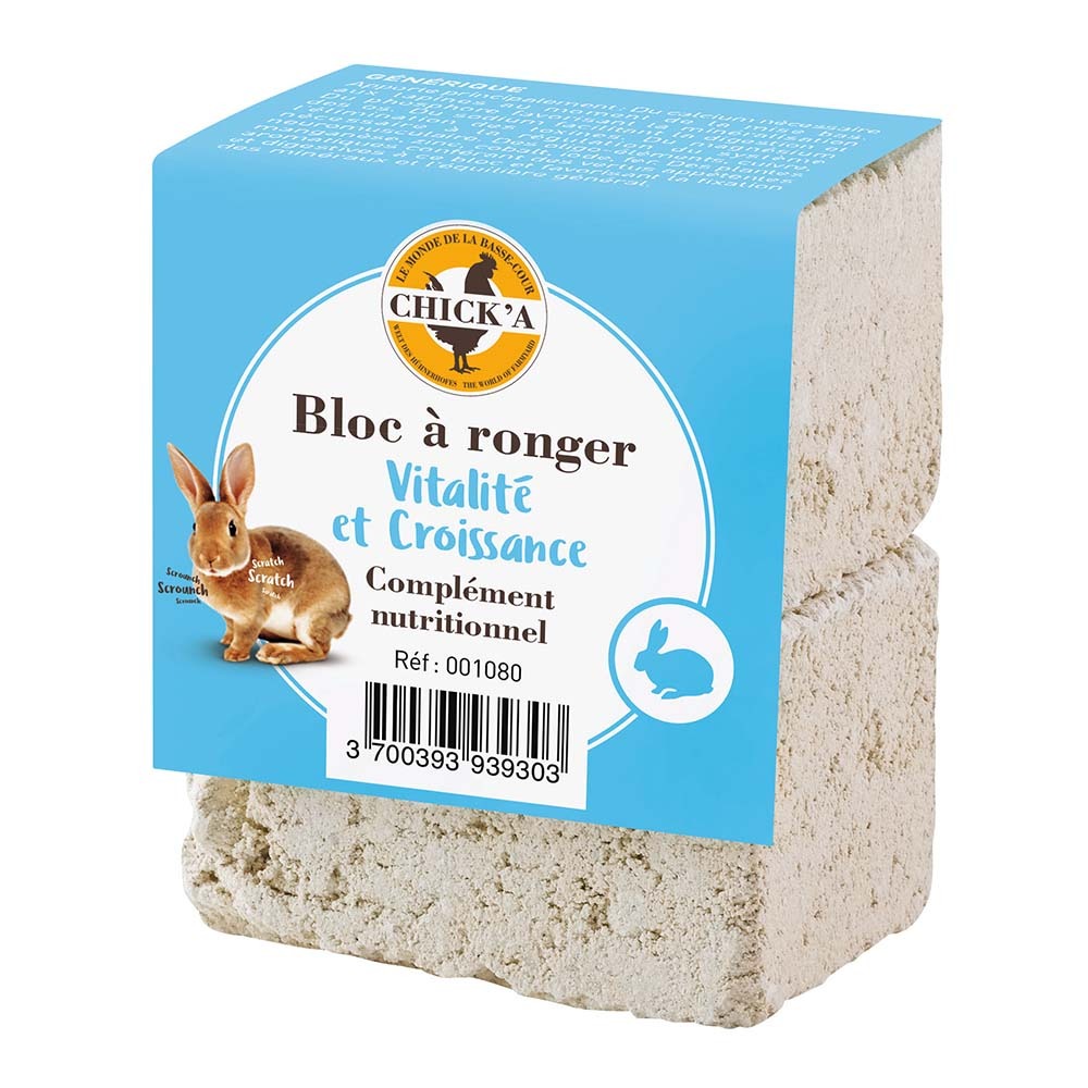 Bloc à ronger lapins et rongeurs