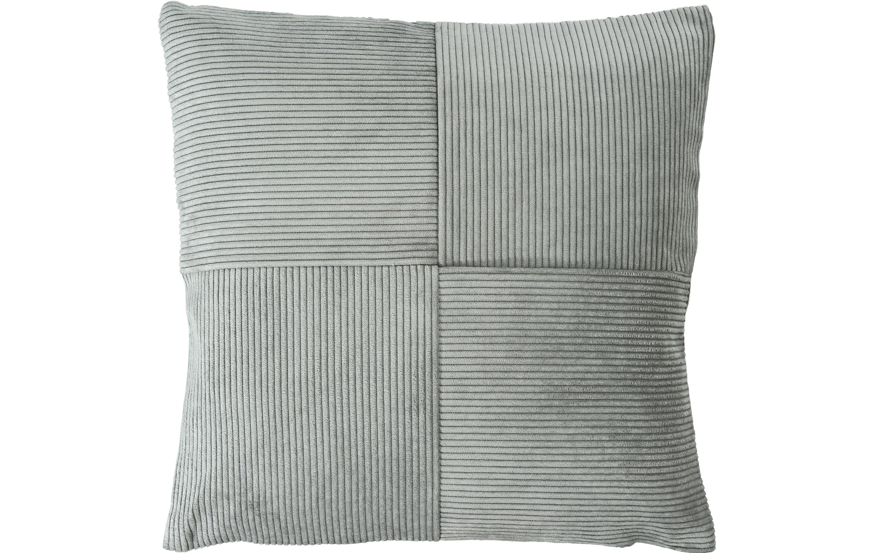 Kissenbezug Count 50 x 50 cm, SilbergrauCord-Kissenhülle