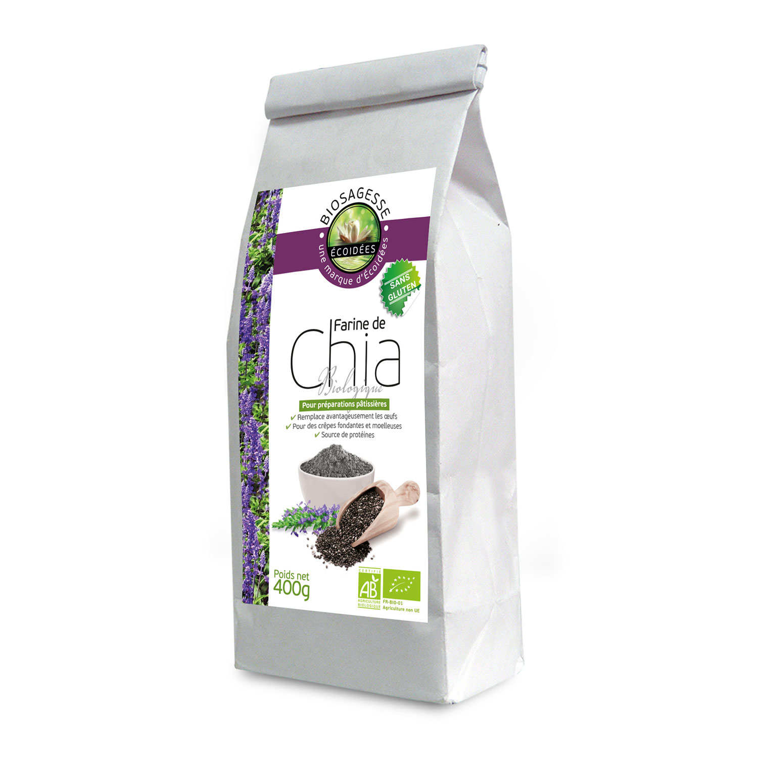 Farine de chia bio - Biosagesse