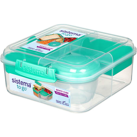 Sistema Bento Cube madkasse (1,25L) - flere varianter - assorteret