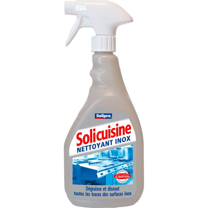 Nettoyant spray Solicuisine inox - Spray 750 ml