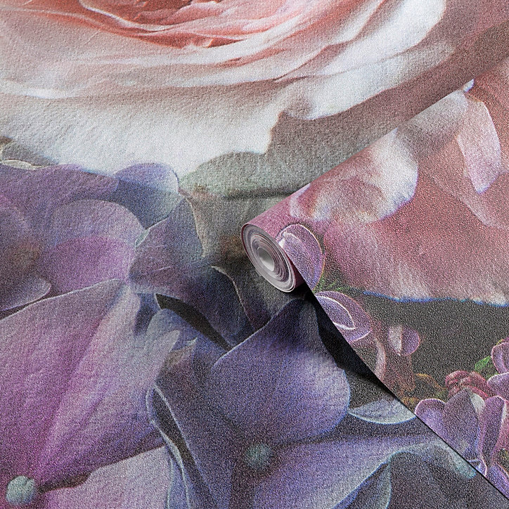 Papier peint panoramique Intissé GoodHome Vanad violet 280 x 159 cm